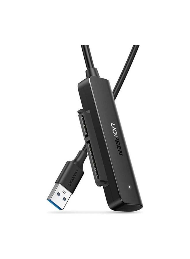 يو جرين كابل قرص صلب بمحول ساتا إلى USB 3.0 لقارئ القرص الخارجي محرك أقراص SSD ومحرك أقراص صلبة HDD مقاس 2.5 بوصة، موصل UASP متطور للنقل لبطاقة كروشيال سان ديسك دابليو دي من سامسونج - Image 1